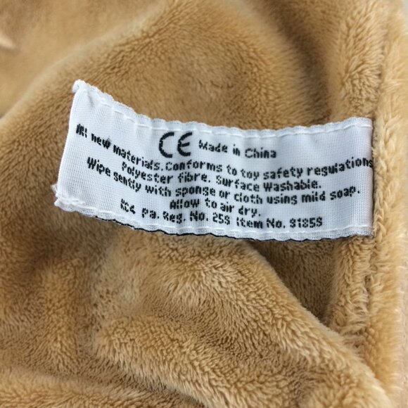 Hippo Hippopotame Doudou Lovey Peluche Plush Plat Carré Blanc USED 8" Security - Picture 12 of 12